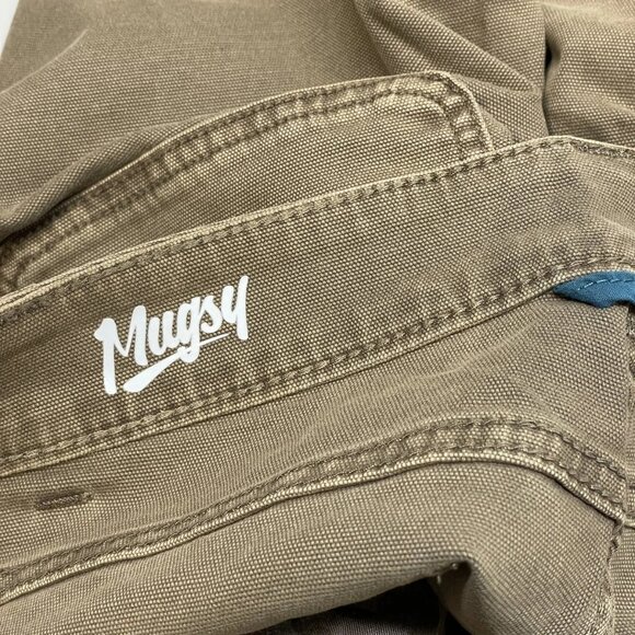 Mugsy Men's Utility Pants Brown Size 42x30 | Comfortable Stretch Fit - Picture 5 of 7
